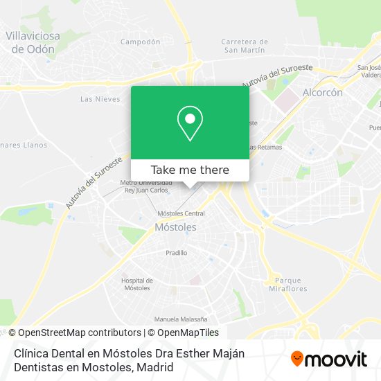 Clínica Dental en Móstoles Dra Esther Maján Dentistas en Mostoles map