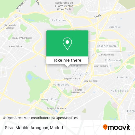 Silvia Matilde Amaguan map