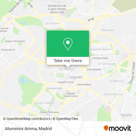 Aluminios Amma map