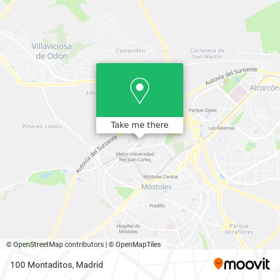 100 Montaditos map