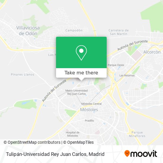 mapa Tulipán-Universidad Rey Juan Carlos