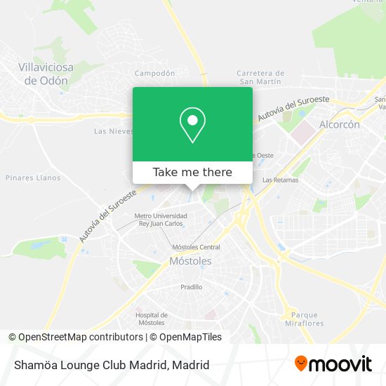 Shamöa Lounge Club Madrid map