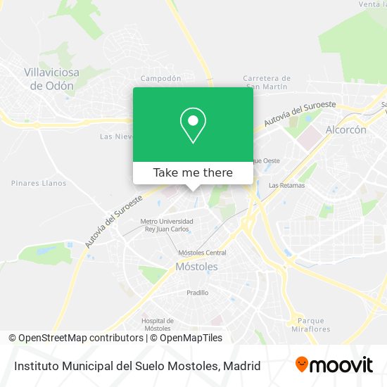 Instituto Municipal del Suelo Mostoles map