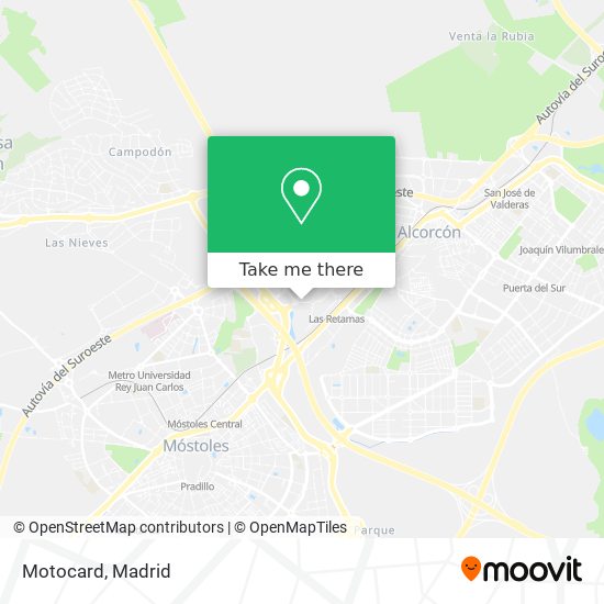 Motocard map