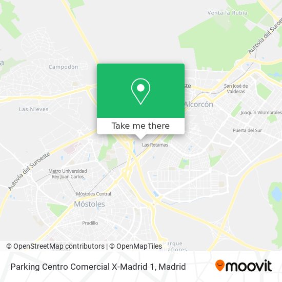 Parking Centro Comercial X-Madrid 1 map