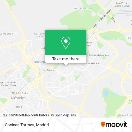 Cocinas Tormes map