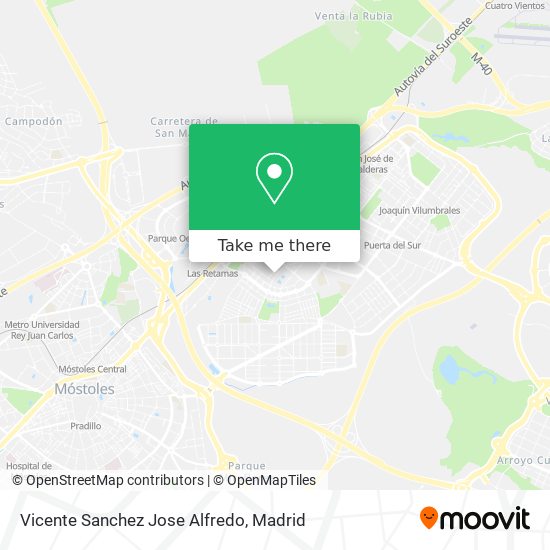 Vicente Sanchez Jose Alfredo map