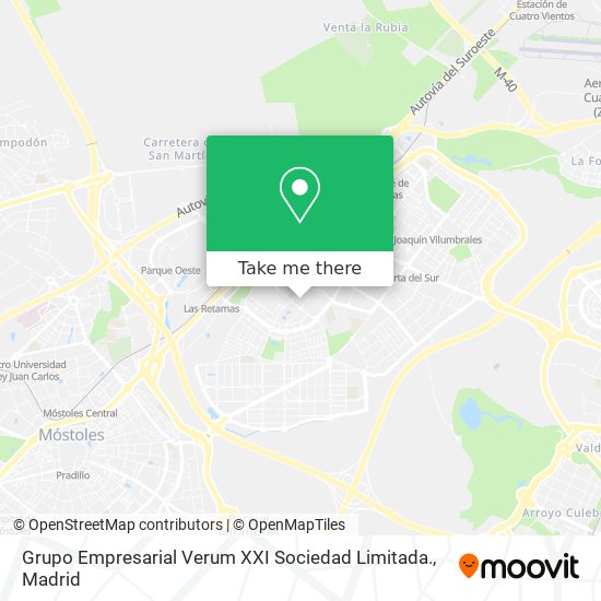 Grupo Empresarial Verum XXI Sociedad Limitada. map