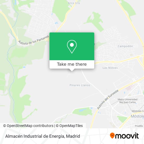 mapa Almacén Industrial de Energía