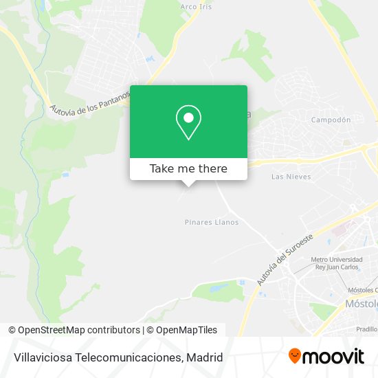mapa Villaviciosa Telecomunicaciones