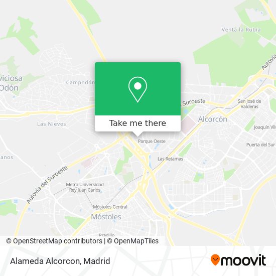 Alameda Alcorcon map