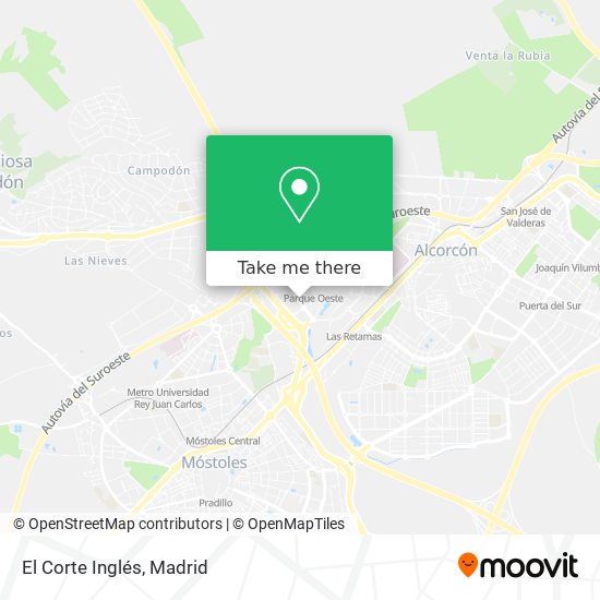 El Corte Inglés map