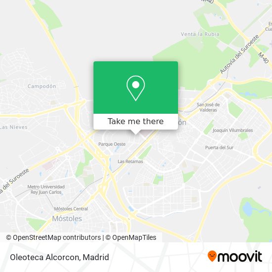 mapa Oleoteca Alcorcon