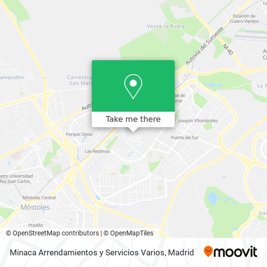 mapa Minaca Arrendamientos y Servicios Varios