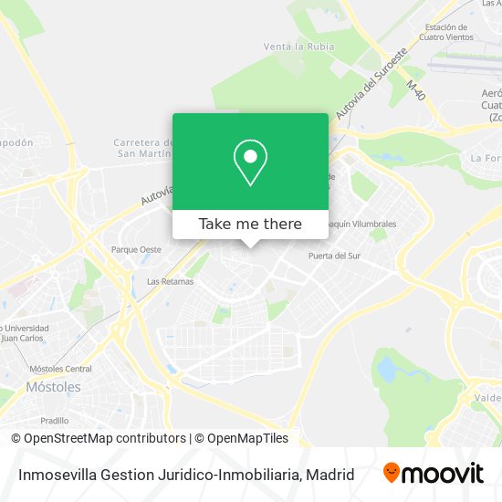 mapa Inmosevilla Gestion Juridico-Inmobiliaria