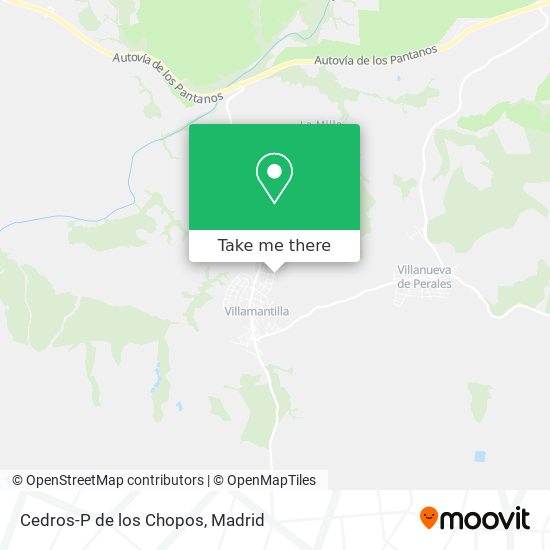 Cedros-P de los Chopos map