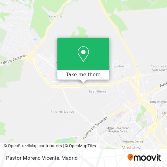 Pastor Moreno Vicente map