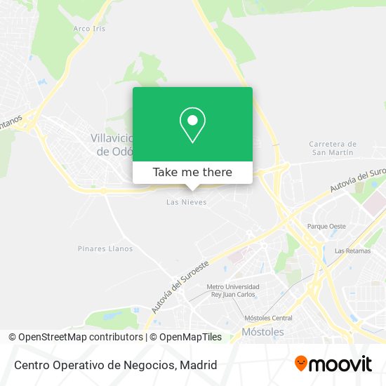 Centro Operativo de Negocios map