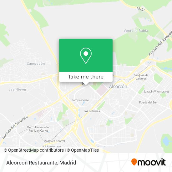 Alcorcon Restaurante map