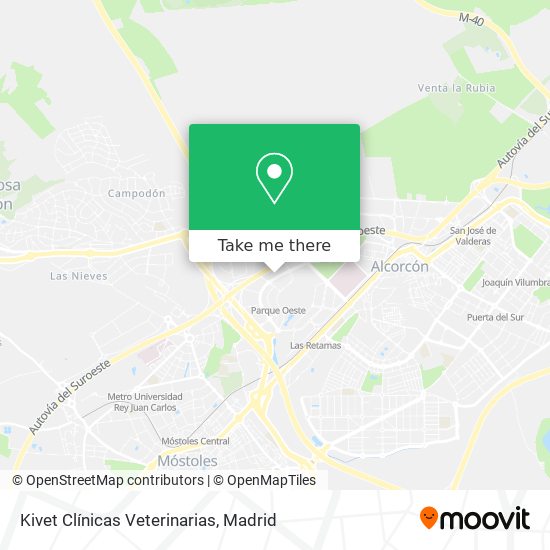 mapa Kivet Clínicas Veterinarias