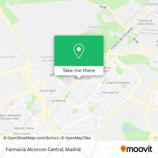 Farmacia Alcorcon Central map