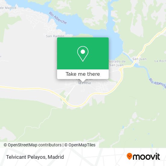 Telvicant Pelayos map
