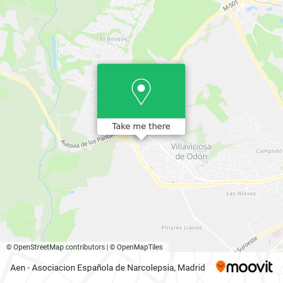 mapa Aen - Asociacion Española de Narcolepsia