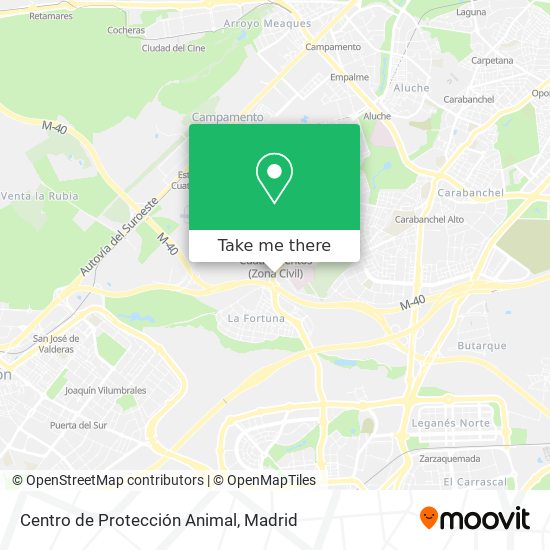 Centro de Protección Animal map