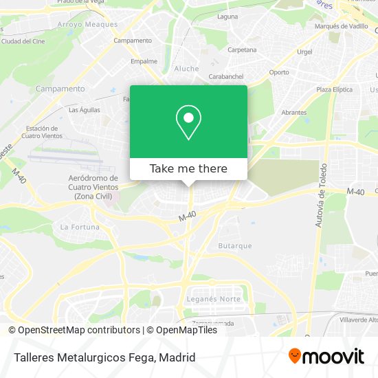 mapa Talleres Metalurgicos Fega