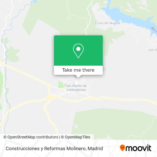 mapa Construcciones y Reformas Molinero