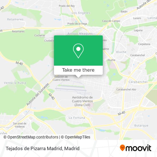 Tejados de Pizarra Madrid map