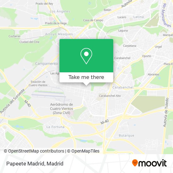 Papeete Madrid map