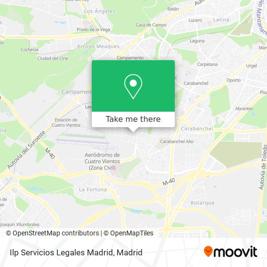 Ilp Servicios Legales Madrid map