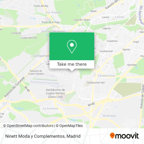 mapa Ninett Moda y Complementos