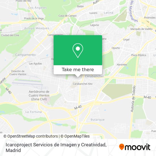 Icaroproject Servicios de Imagen y Creatividad map