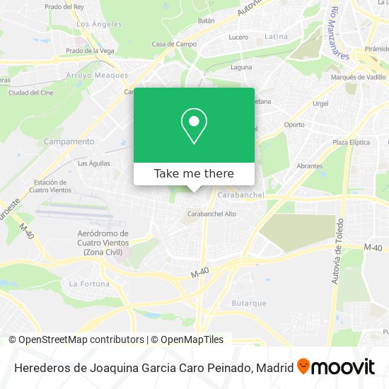 Herederos de Joaquina Garcia Caro Peinado map