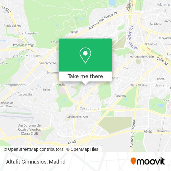 Altafit Gimnasios map