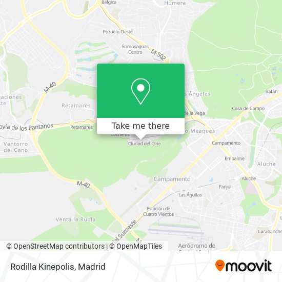 mapa Rodilla Kinepolis