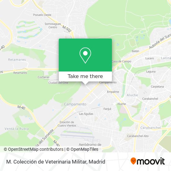 M. Colección de Veterinaria Militar map