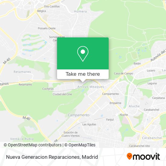 Nueva Generacion Reparaciones map