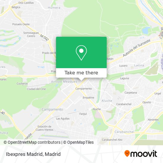 Ibexpres Madrid map