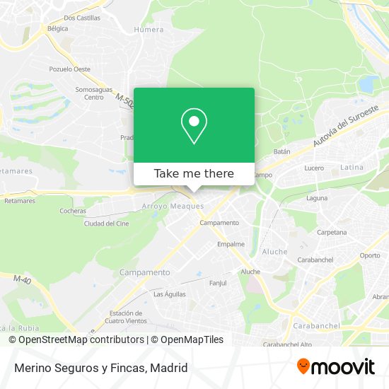 Merino Seguros y Fincas map