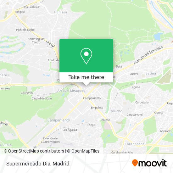 Supermercado Dia map