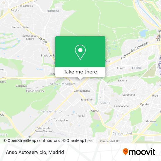Anso Autoservicio map
