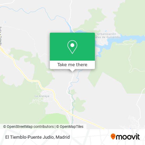 El Tiemblo-Puente Judío map