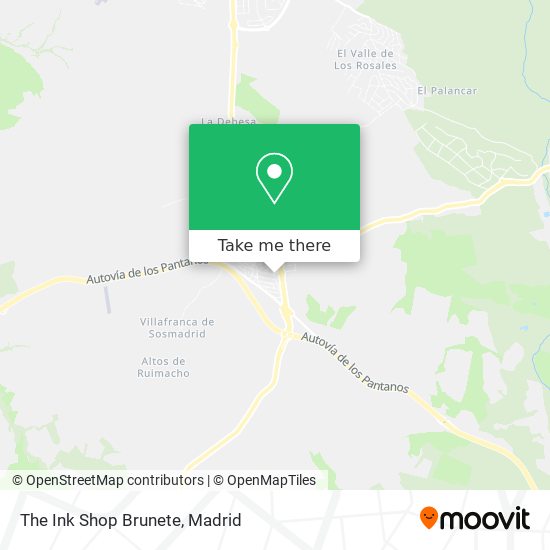 The Ink Shop Brunete map