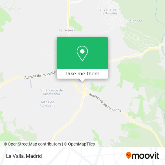 La Valla map