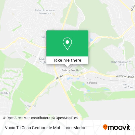 Vacia Tu Casa Gestion de Mobiliario map