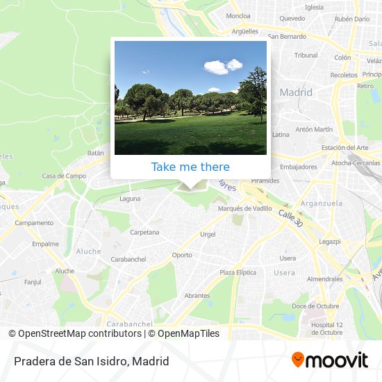 mapa Pradera de San Isidro