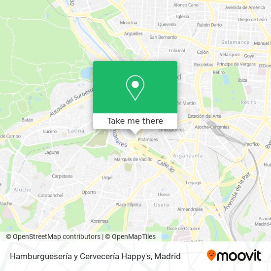 Hamburguesería y Cervecería Happy's map